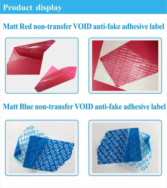 anti-contrefaçon non du petit pain matériel de label de matériel de label d'hologramme de résidu/transfert d'hologramme non
