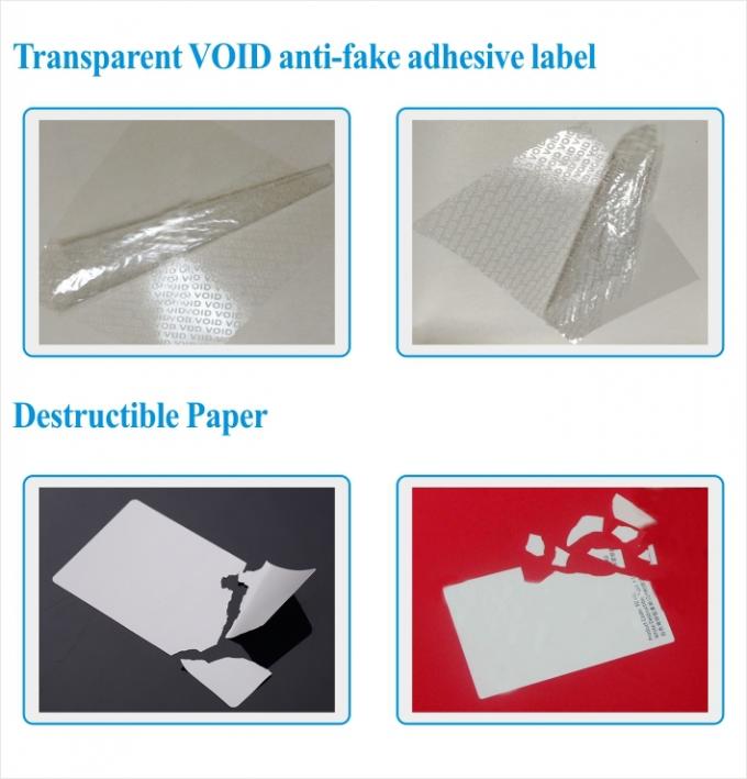 anti-contrefaçon non du petit pain matériel de label de matériel de label d'hologramme de résidu/transfert d'hologramme non