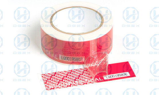 Self Adhesive Tamper Proof Packing Tape Security Seal Stickers Void Open