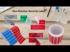 Étiquette de sécurité ouverte et vide pour l'emballage